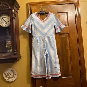 Adorable Girls One Piece Romper by Janie and Jack.  Size 7 Girls.